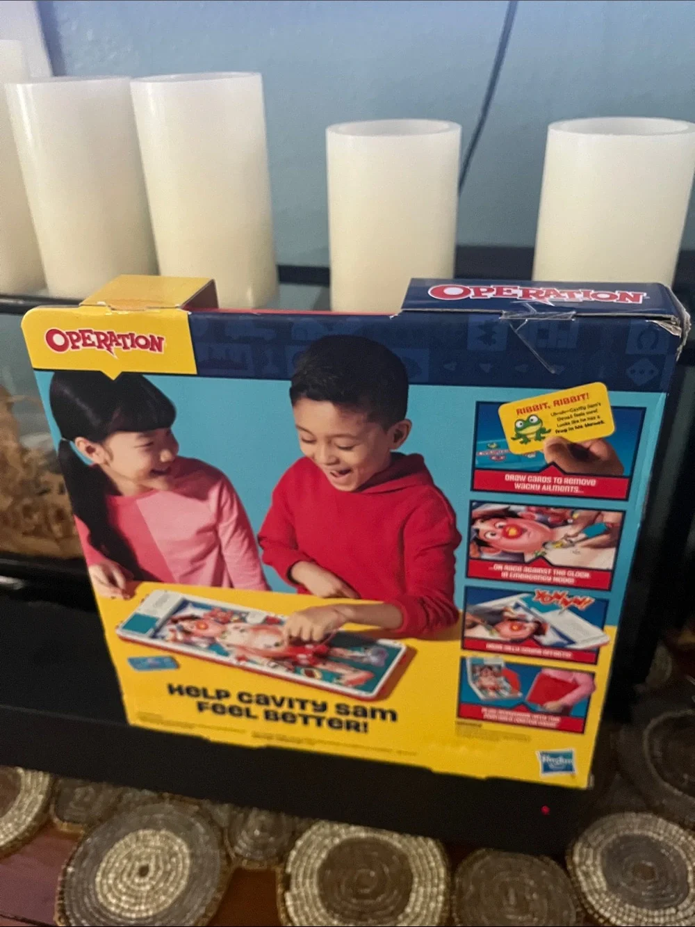 Hasbro Operation Board Game - Yellow, Red, Blue